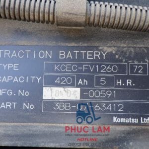 Xe Nâng Điện 3 Tấn Komatsu Fe30 1 2018 (9)